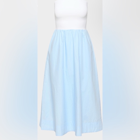 Aritzia Dresses & Skirts - Aritzia Fluid Poplin Dress Skyline Blue